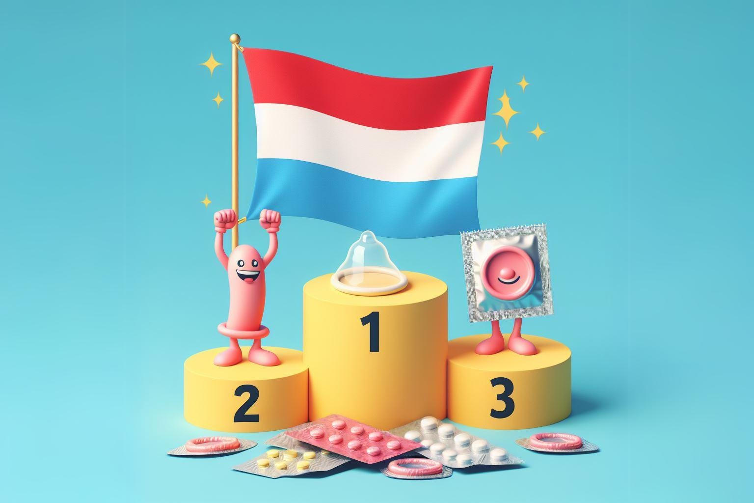 Luxemburgo, número 1 en el podio de los ganadores sobre anticoncepción